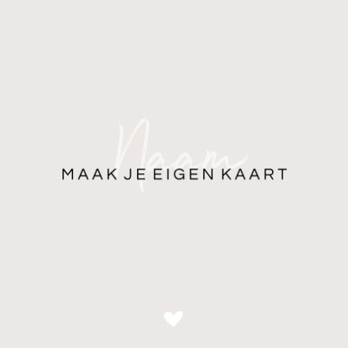 Maak zelf je kaartje op 15x15 dubbel