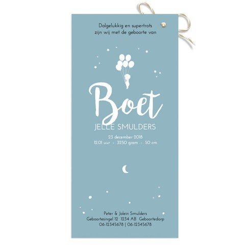 Labelkaartje Around the world - Boet