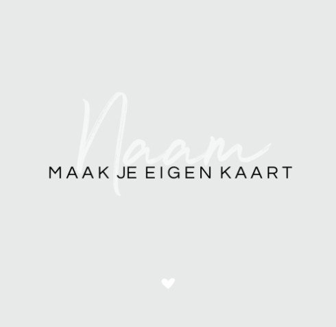 Kaartje zelf maken op 10x10 enkel