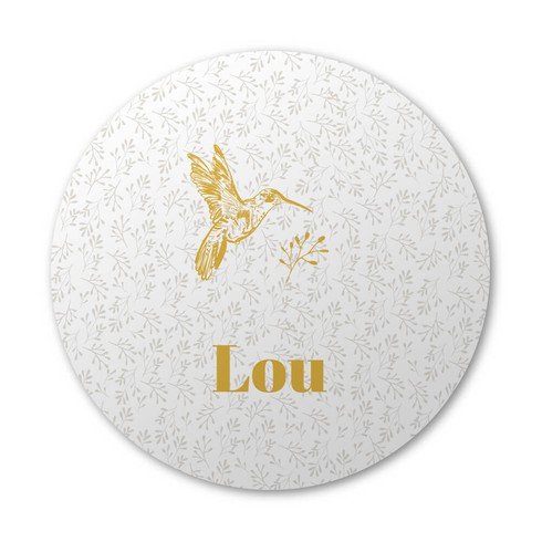 Behangcirkel kolibrie vogeltje - Lou 40x40 cm