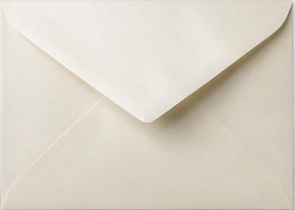 Envelop 15,6x22 Metallic cream