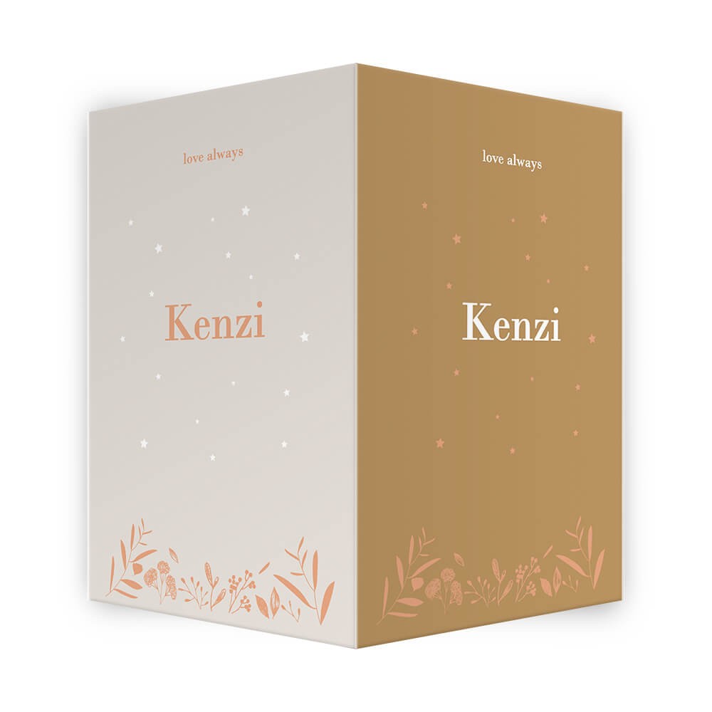 Geboortebord bloemen en takjes - Kenzi