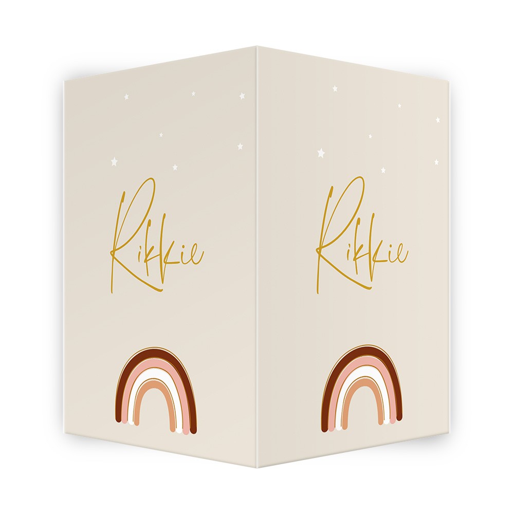 Geboortebord regenboog - Rikkie