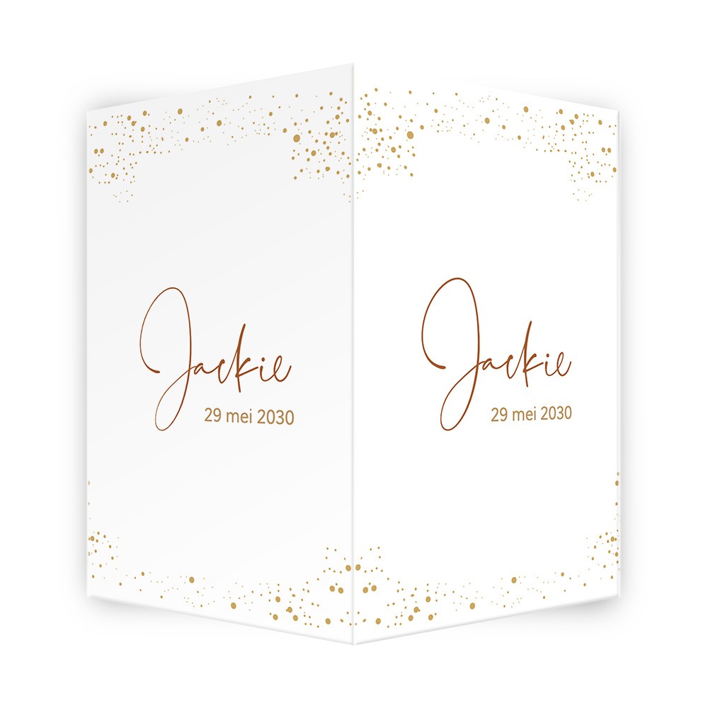 Geboortebord met stippen - Jackie