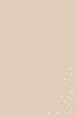 Geboortekaartje beige met beertje en sterren achterkaartje - Tibbe