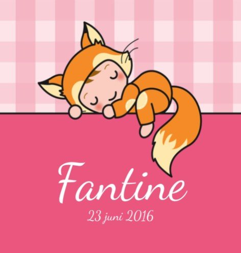 Geboortekaartje Fantine - Gb
