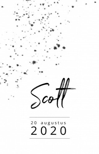 Geboortekaartje Galaxy Scott - MC