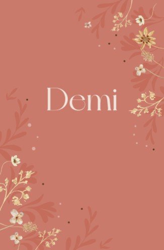 Geboortekaartje meisje bloemen roze - Demi