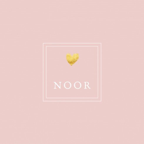 Geboortekaartje Noor - klassiek