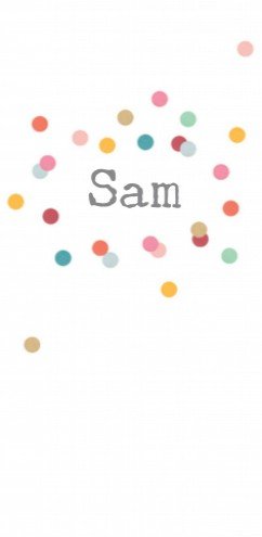 Geboortekaartje Sam - LK