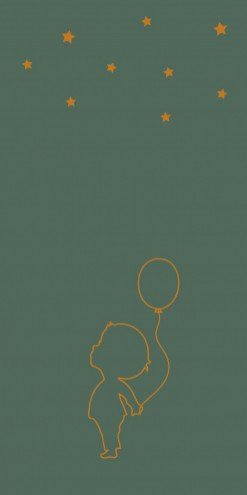 Geboortekaartje silhouette spelen jongen - Pepijn