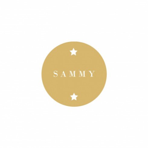 Geboortekaartje Sammy - klassiek