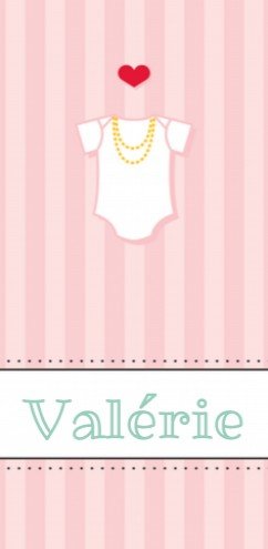 Geboortekaartje Valérie - GB