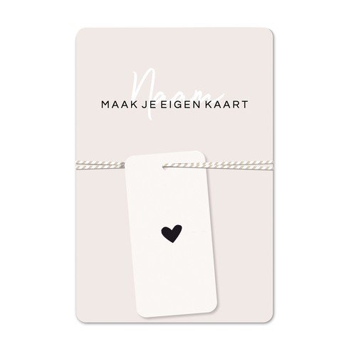 Zelf maken geboortekaartje met label