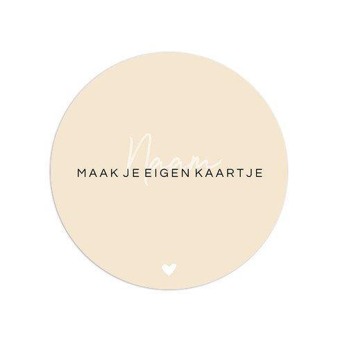 Ontwerp zelf een rond 13x13 geboortekaartje