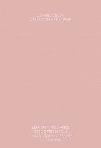 Hip geboortekaartje met regenboog en kalk cover - Maere