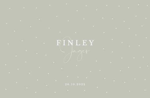 Jongenskaartje kleine stippen - Finley