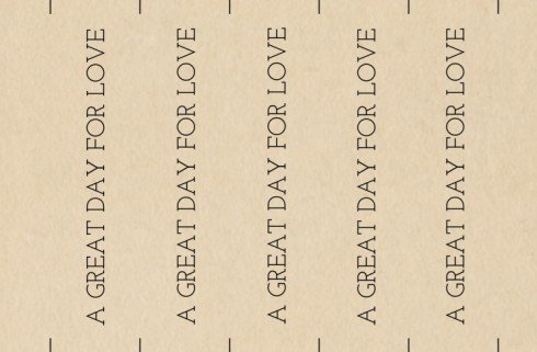 Kniplabel bij trouwhuisstijl Stoer met label 25x100 mm