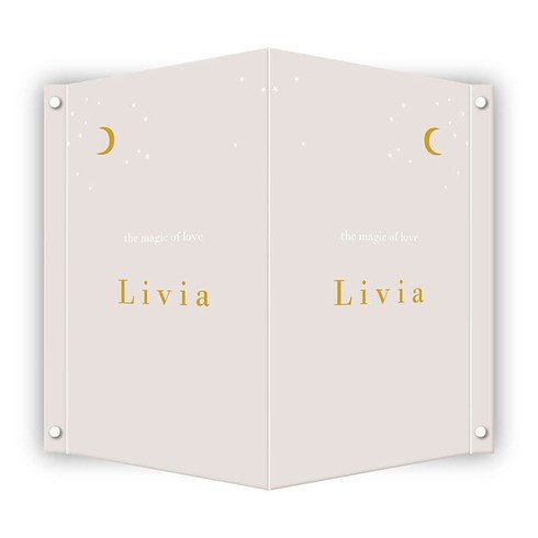 Geboortebord sterren en maan - Livia