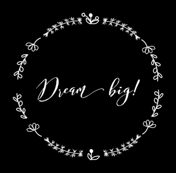 Miniposter Dream big 21x21