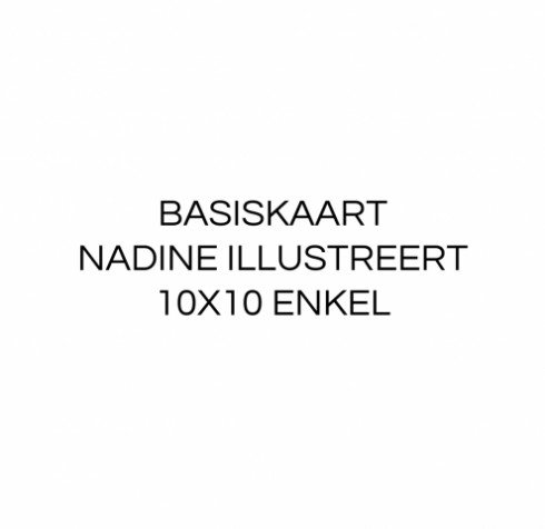 Nadine illustraties - 10x10 enkel