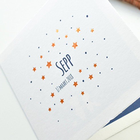 Oud Hollands Sterrenwolk koperfolie Sepp