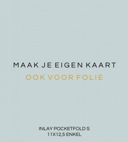 Pocketfold basis inlay Small