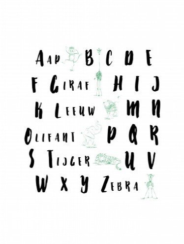 Poster A B C (losse beelden) 30x40