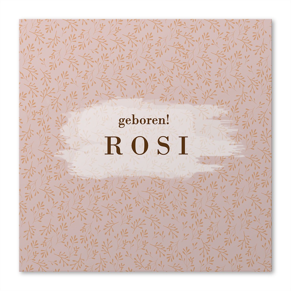 Raamsticker geboorte Rosi - 50x50