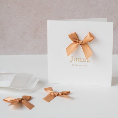 Strikjes groot - koper- zakje 10 stuks