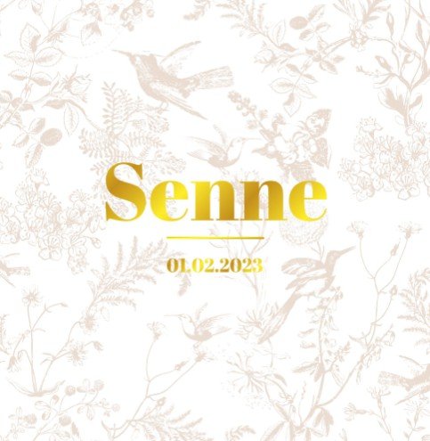 Geboortekaartje meisje botanisch print - Senne