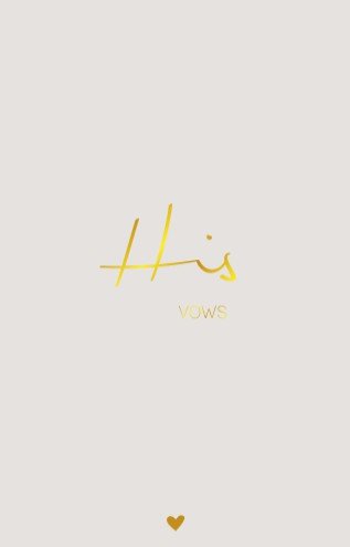 Trouwgeloftes boekje voor hem