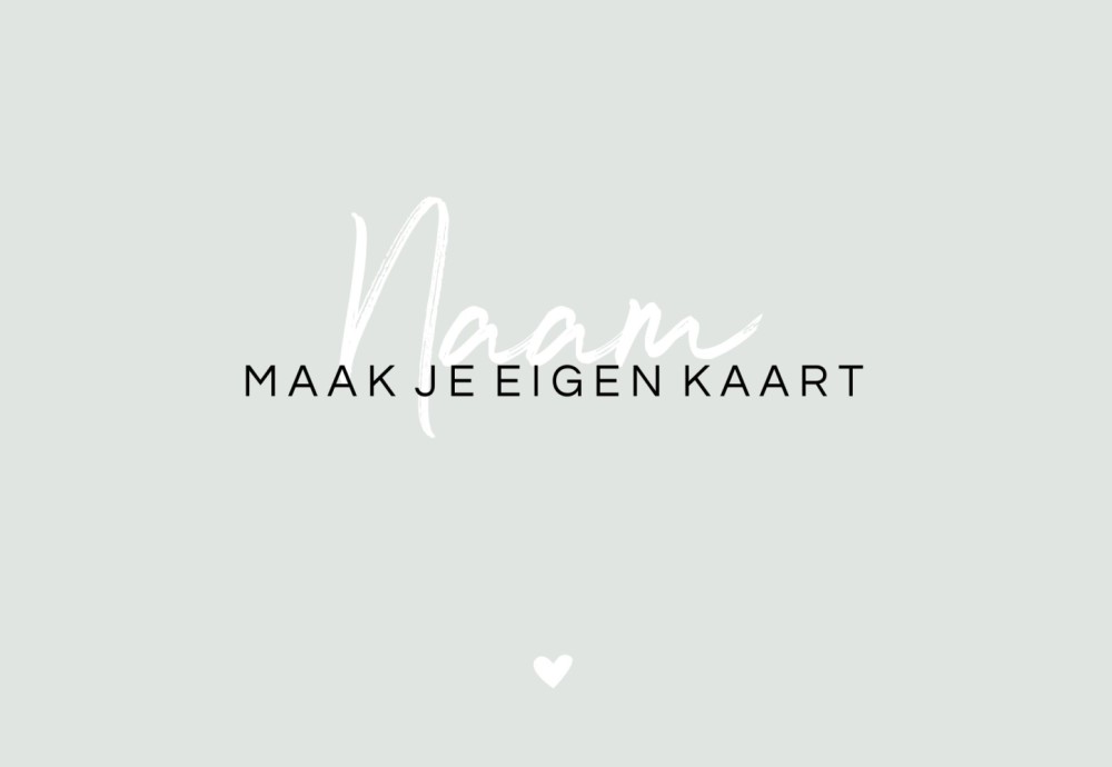 Zelf kaartje maken op 17,1x11,4 enkel