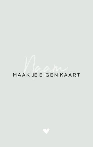 Zelf maken op staand visite kaart formaat - 5,5x8,5