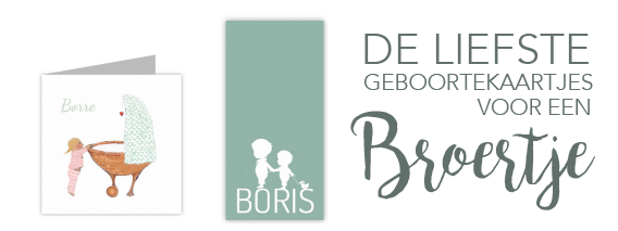 De leukste geboortekaartjes voor een broertje