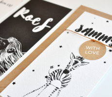 Geboortekaartjes op stevig papier