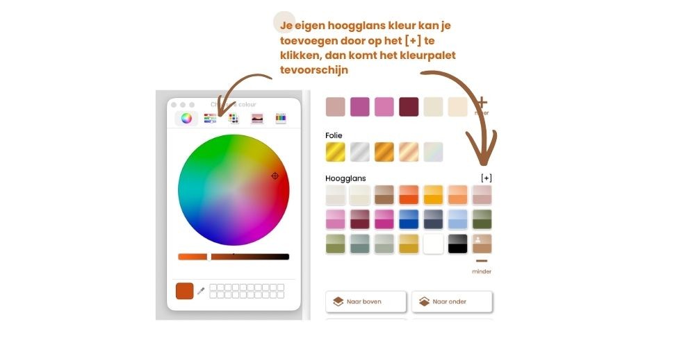 Je eigen hoogglans kleur toevoegen aan je design