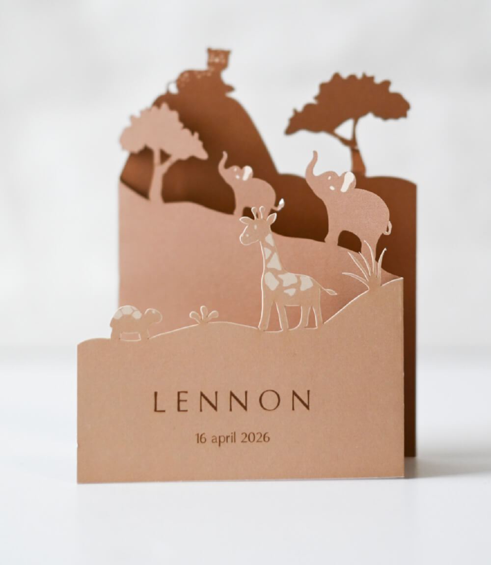 geboortekaartje-jongen-zoon-3d-uniek-dieren-jungle