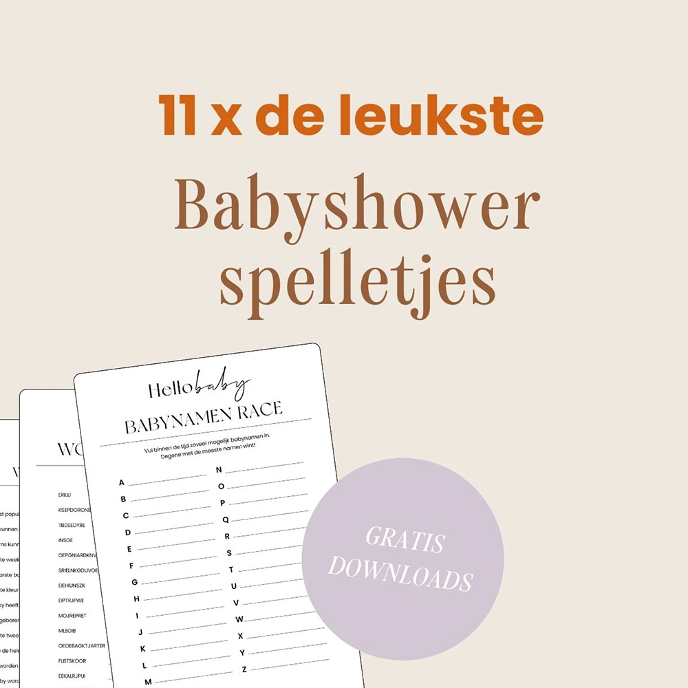 Babyshower spelletjes